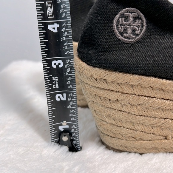 Tory Burch Filipa Black Canvas Espadrille size 9 - Picture 11 of 12